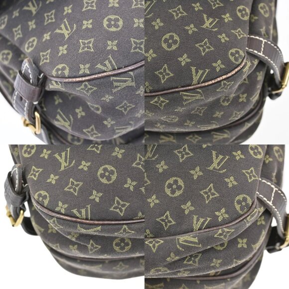 LOUIS VUITTON Saumur 30 Shoulder Bag Monogram Mini Lin Canvas BN M95227 73FB911 - Picture 7 of 16